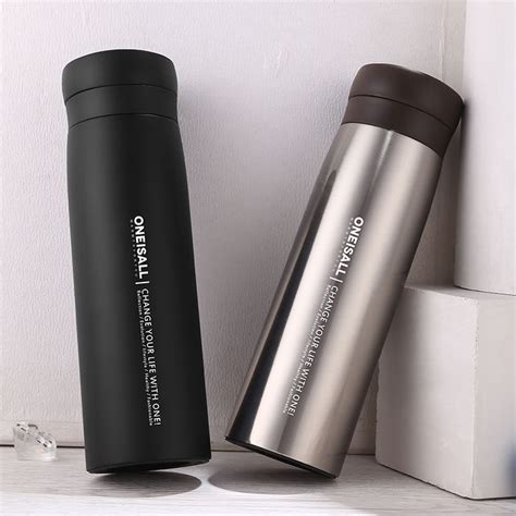 men t stainless steel thermos cup insulated thermo mug for man vacuum flasks travel drink