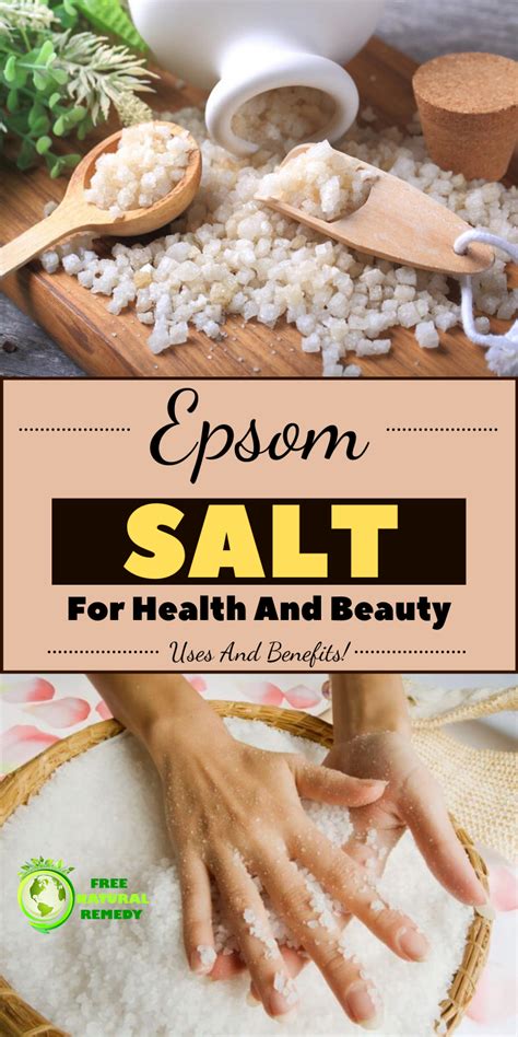 Epsom Salt For Health And Beauty Uses And Benefits Health And Beauty Healthy Mom Natural