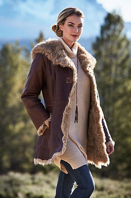 Shearling Sheepskin Jacket Womens Genuine Shearling Coats For Women