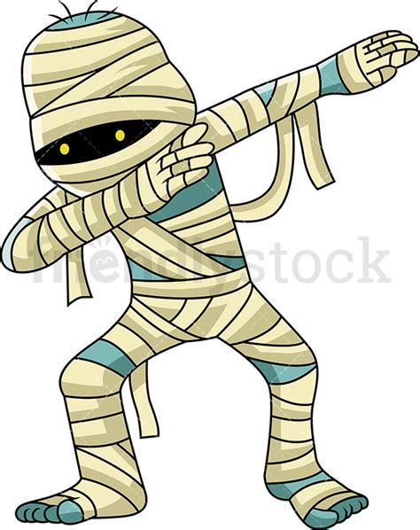 All of the clipart resources are in png format with transparent background. Dabbing Egyptian Mummy Cartoon Clipart Vector - FriendlyStock