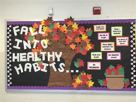 Fall Into Healthy Habits Image School Nurse Office Decorations