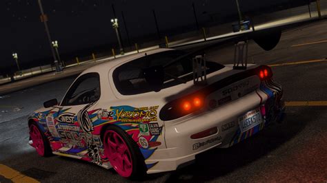 Mazda Rx7 Fd3s Add On Replace Tuning Livery Template Gta5