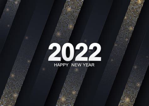 Gelukkig Nieuwjaar 2022 Achtergrond Met Gouden Ornament Vector