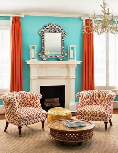17 Teal And Orange Living Room Ideas For The Cloudless