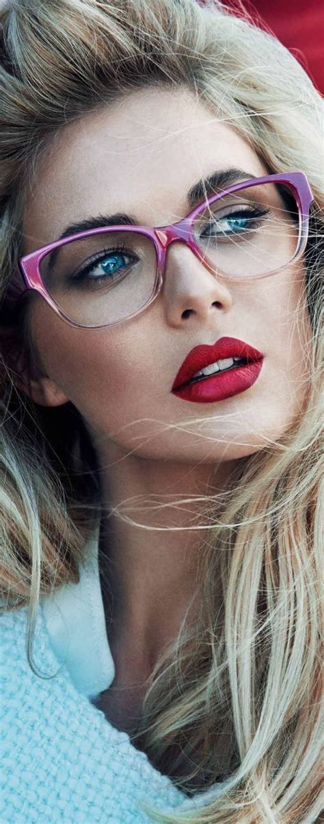 Beauty Feminine Girls With Glasses Beauty Model
