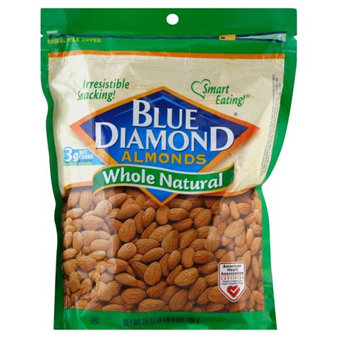 Blue Diamond Whole Natural Almonds Shop Nuts And Seeds At H E B