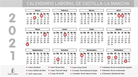 Calendario laboral bizkaia 2021 en pdf para imprimir con los días festivos de bizkaia, días festivos de euskadi y fiestas de españa. El Gobierno regional aprueba el calendario laboral de 2021 - Onda Mancha