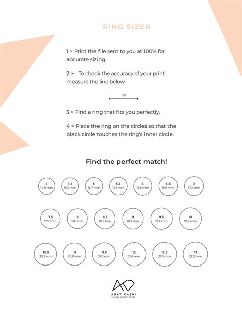 Pdf Printable Ring Sizer Strip