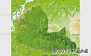Satellite Map Of W Garo Hills Tura Physical Outside