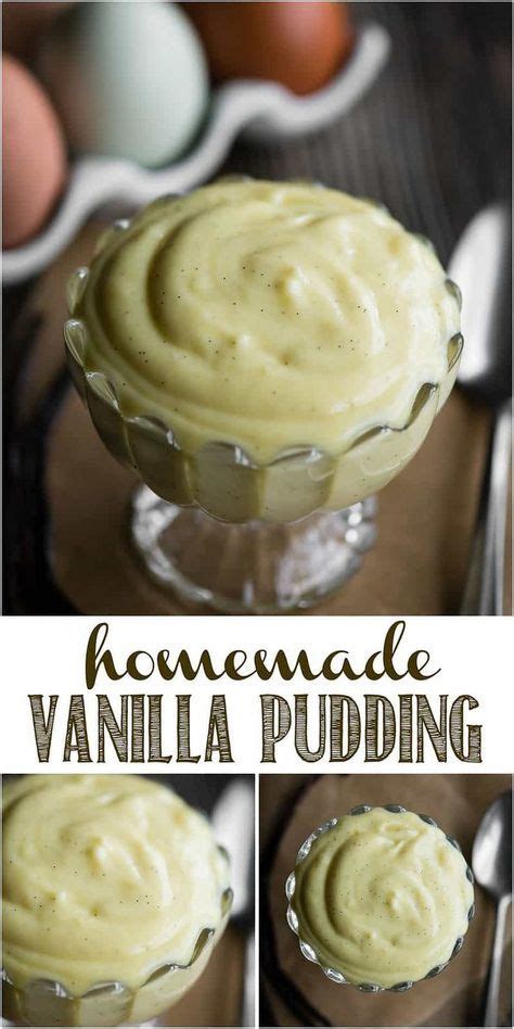 This homemade vanilla pudding is easy, creamy, and perfectly sweet! Pin on Pudding