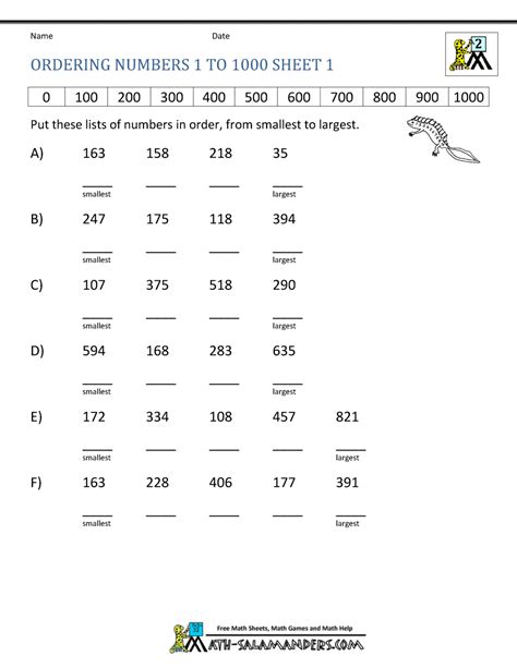 Counting Numbers 1 1000 Worksheets Thekidsworksheet