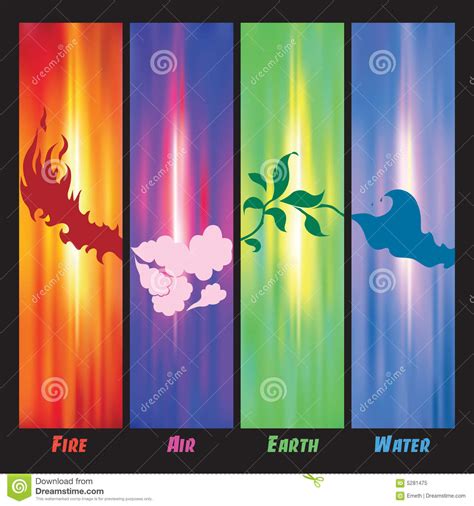 Four Elements Stock Vector Illustration Of Soil Round 5281475