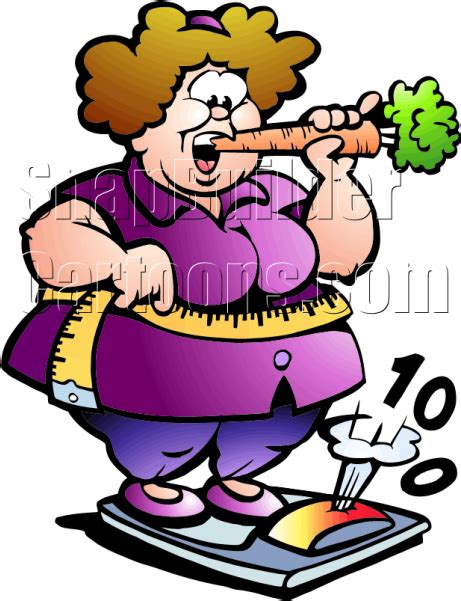 Banner Transparent Download Carrot Clipart Fat Fat Lady On Scale