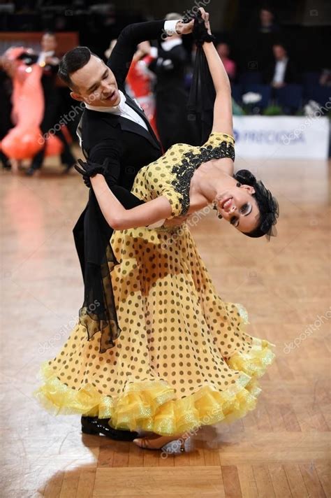 Excellent Pictures Ballroom Dance Couple Dancing At The Competition
