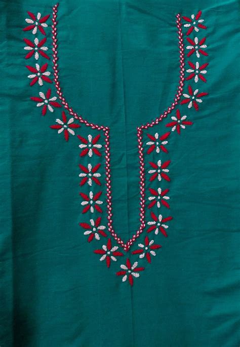 Neck Pattern Embroidery Neck Designs Embroidery Blouse Designs Hand