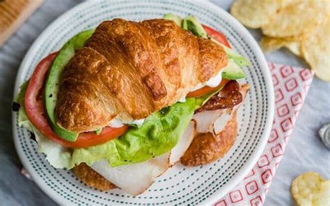 Turkey Blt Croissant Sandwich Culinary Hill
