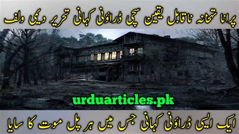 Horror Stories In Urdu Written Dimy Wolf Stories