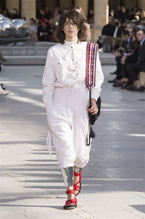 Isabel marant's black dewina ankle boots display the designer's bohemian aesthetic, leaning on traditional western codes such as a curved yoke. Isabel Marant Women Spring Summer 2016