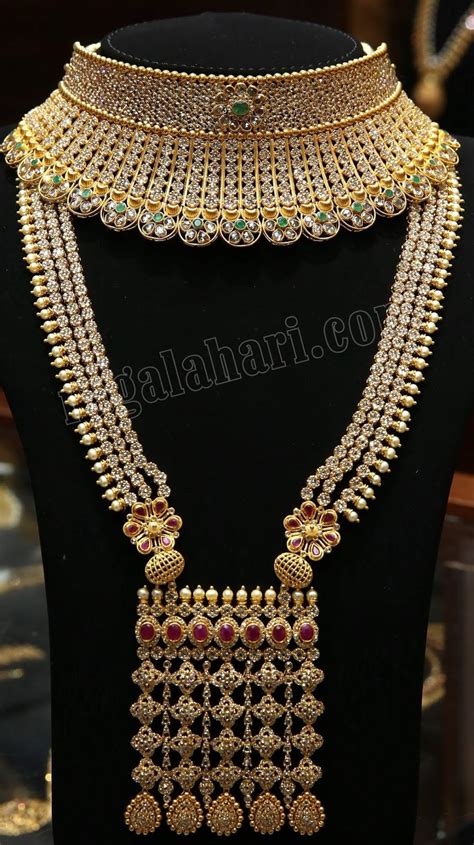 Trendy Uncut Diamond Sets By Malabar Gold Jewellery Designs