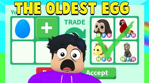 Trading Old Blue Egg In A Rich Adopt Me Server Roblox Trade Proof