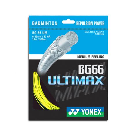 Yonex Badminton String Bg 66 Ultimax Yellow Istyle