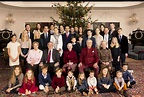 La gran Familia Real de Dinamarca por Navidad