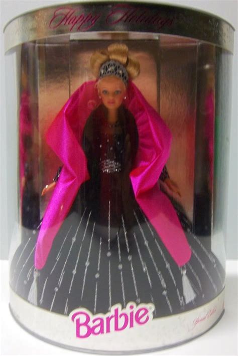 Rare Misprinted Happy Holidays 1998 Collectible Barbie Doll Nib Barbie Barbie Dolls For Sale