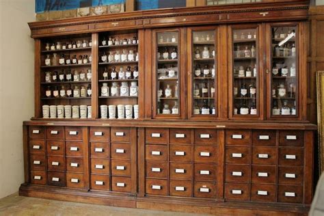 Large Budapest Apothecarypharmacychemists Shop Display Cabinet Late