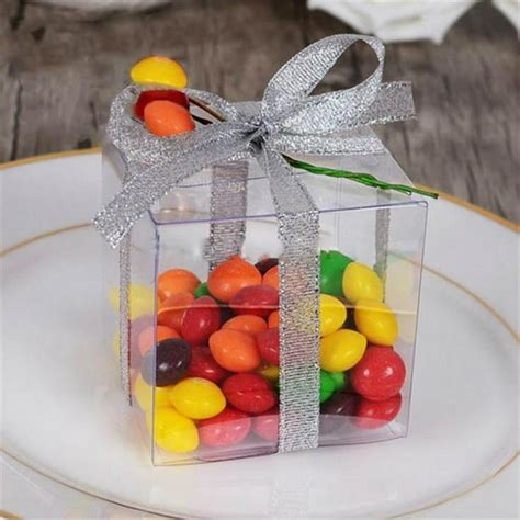 Efavormart 100 Pack 2 Easy To Assemble Clear Pvc Party Favor Candy