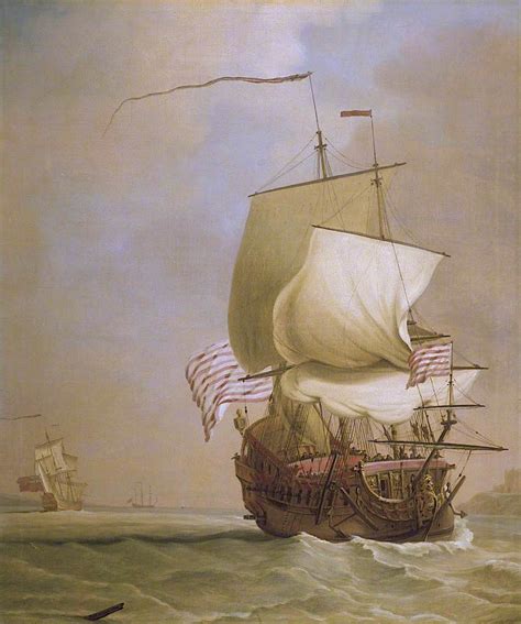 1720 An English East Indiaman By Peter Monamy Old Sailing Ships Ship