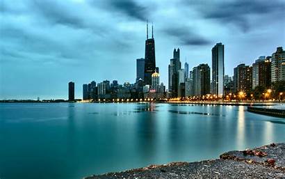 Chicago Desktop Skyline Winter Backgrounds Wallpapersafari