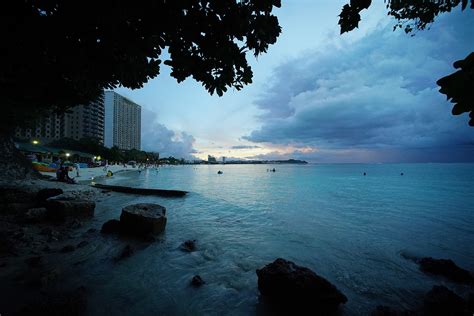 Guam Tumon Bay Rain Clouds Honolulu Civil Beat