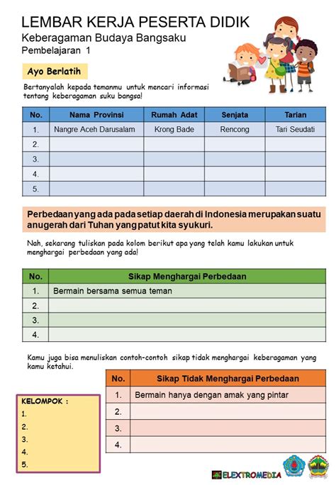 Lkpd Kelas 4 Tema 2 Subtema 1 Pembelajaran 1 - 46+ Lkpd Kelas 4 Tema 2