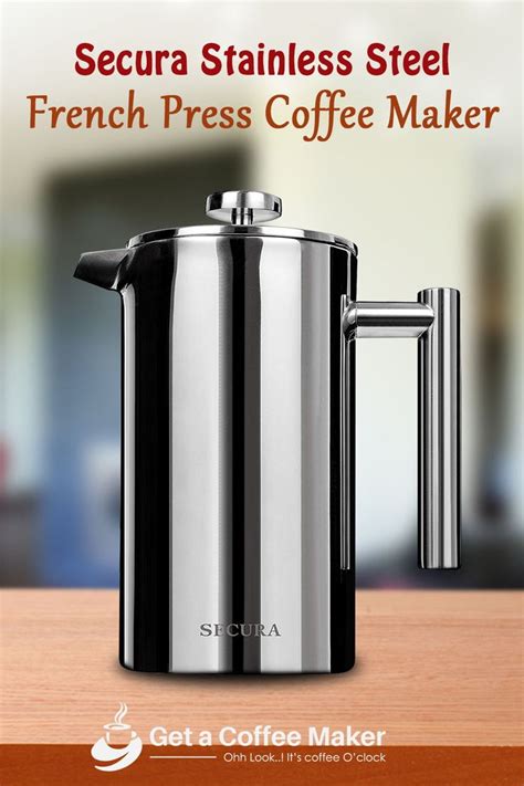 Secura Stainless Steel French Press Coffee Maker French Press Coffee