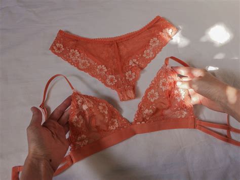 Lace Lingerie Set Matching Bra And Panties Etsy