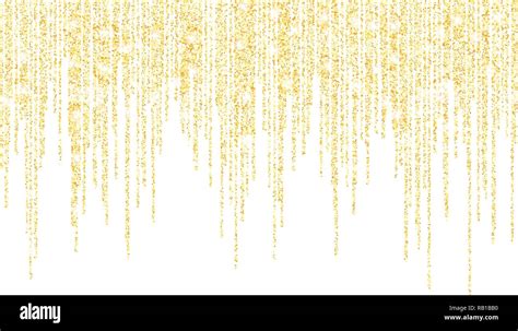 Vector Falling In Lines Gold Glitter Confetti Dots Stock Vector Image