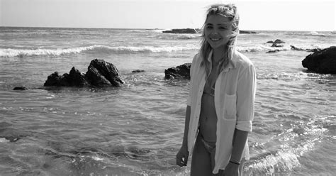 Chloe Grace Moretz Topless Beach Photo August Popsugar Celebrity