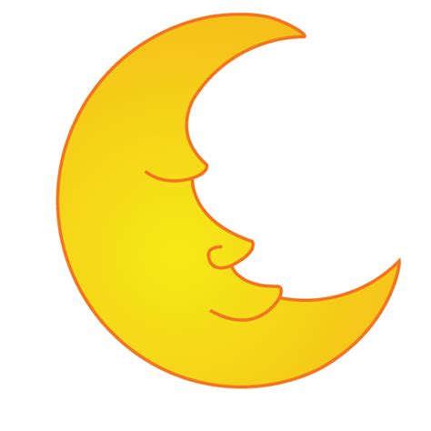 Cartoon Crescent Moon With A Funny Faces Free Clip Art Clipart Best