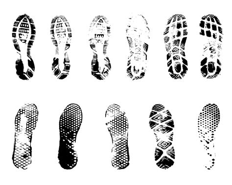 Footprints Svg Png Human Footprint Footstep Svg Foot Svg Etsy