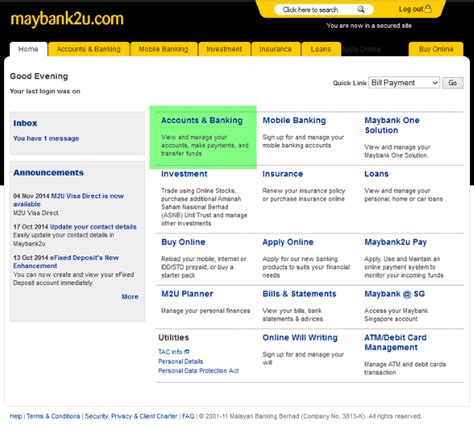 Welcome to maybank2u, malaysia's no. Pay utility bill online using Maybank2u (Telekom, TNB ...