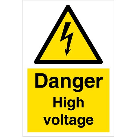Danger High Voltage Signs From Key Signs Uk