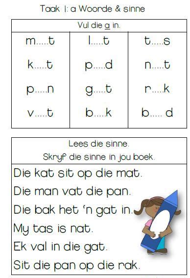 Image Result For Graad 1 Lees Kids Preschool Learning Afrikaans