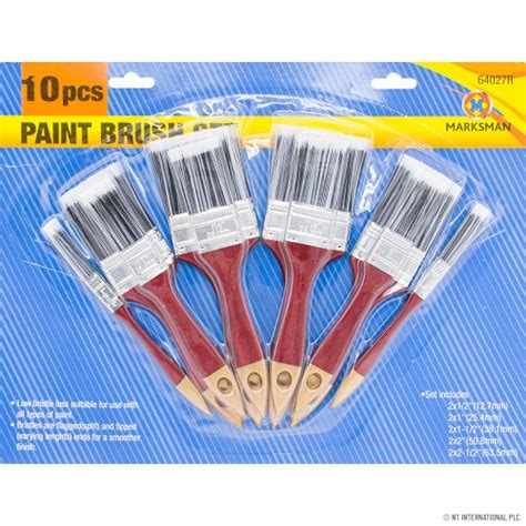 10pc Paint Brush Set 12 1 15 2 25