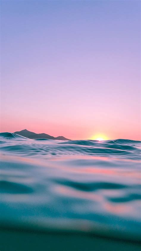 Iphone Wallpaper Tropical Ocean Sunset With Pretty Vibrant Colors