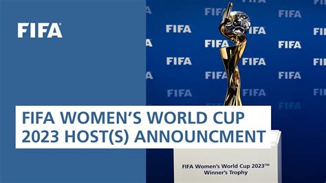 relive announcement of the host s of the fifa women s world cup 2023™ youtube