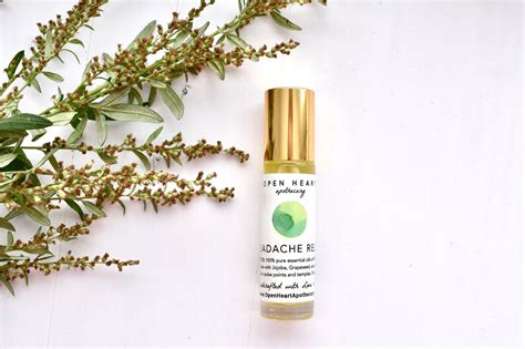 Headache Relief Essential Oil Roll On Aromatherapy Blend Etsy