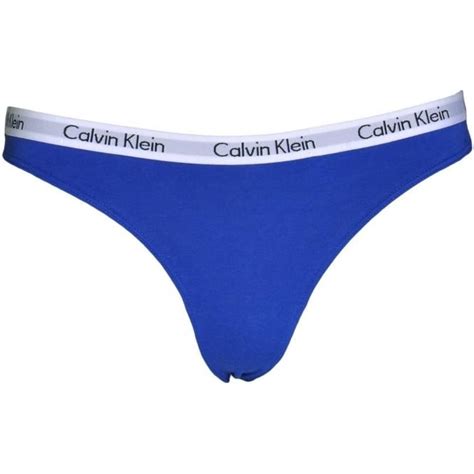 Calvin Klein Womens Carousel Thong Streak Blue