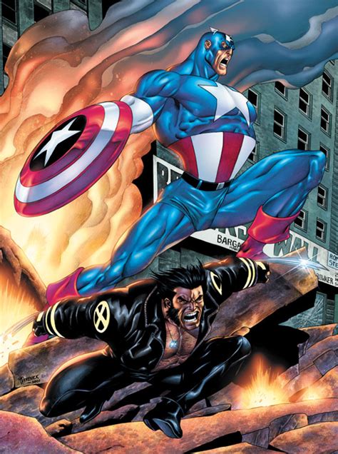 Captain America And Wolverine Comic Art Community Gallery Of Comic Art