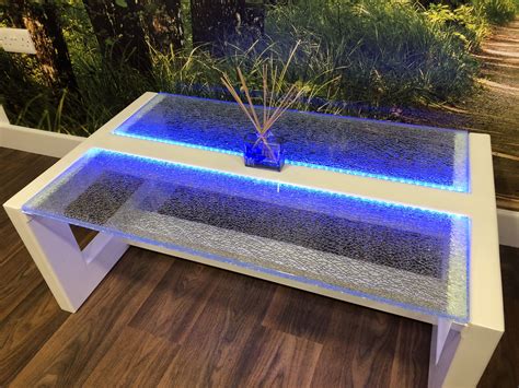 Glass Coffee Table With Led Lights Led Light Tempered Glass Coffee Table Top Glass Glass