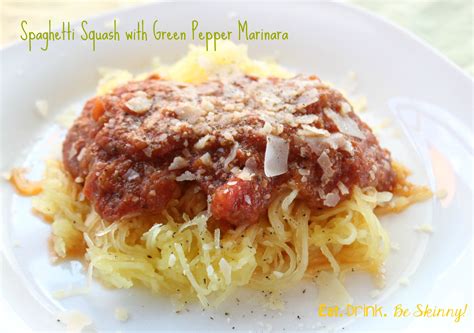 Healthy Recipe Green Pepper Infused Spaghetti Squash